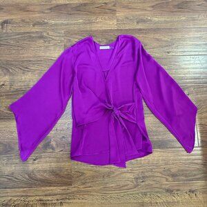 Ramy Brook satin kimono Blouse